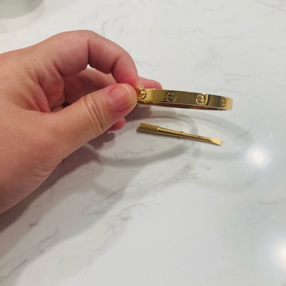Gold Classic Size Love Bangle Bracelet